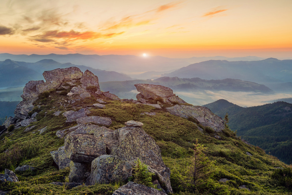 Morning in the mountains